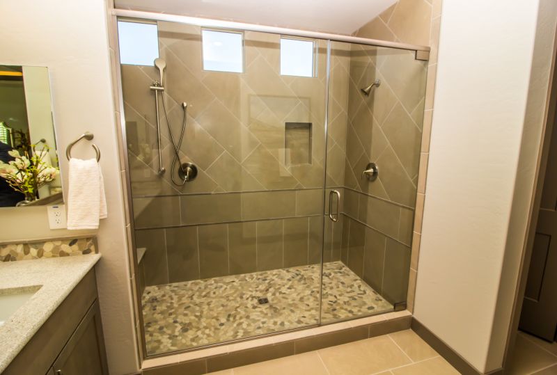 Shower with Recessed Storage Niches